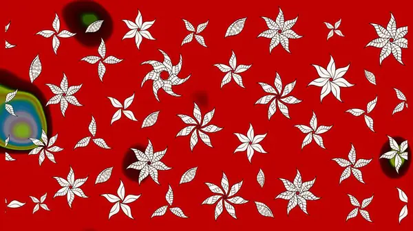 Kabile sanatı boho baskısı, klasik çiçek arkaplanı. Arkaplan dokusu, duvar kağıdı, kırmızı renkli çiçek teması. Soyut etnik raster çizim kalıbı.