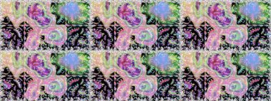 Vadinin çiçekleri tarafsız ve gri renklerde. Çiçeksiz desenlerin çizimi.