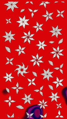 Yumuşak, bahar çiçekli arka plan. Kırmızı renkte çiçekler. Raster çiçek desenli ve çiçekli..