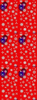 Çiçek deseni duvar kağıdı, desen dolguları ve web sayfası arka planı için kullanılabilir. Şekil verilmiş çiçeklerle eskiz deseni. Süslü zentangle çizim dokusu, soyut çiçeklerle süslenmiş..