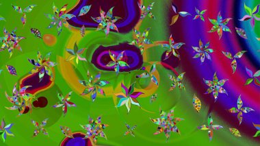 Raster deseni. Çiçekli çiçek deseni, suluboya. Küçük çiçekte güzel bir çiçek deseni..