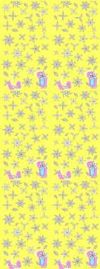 Dekorasyon ve tasarım için güzel bir desen. Çiçeğin suluboya çizimlerinin mükemmel deseni. Moda baskısı. Suluboya çizim kalıbı. Raster illüstrasyonu. Eski.