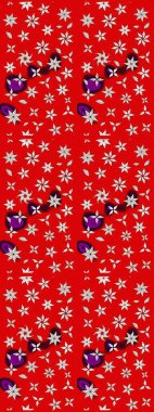 Şatafatlı bahar bahçesi dokusu. Kırmızı renkte çiçek çizimi. Çiçek deseni. Raster illüstrasyonu. Kırmızı renkte çiçekler.