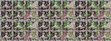 Çiçekli güzel suluboya desen. Tarafsız renklerde. Raster illüstrasyonu.