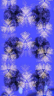 Raster kar taneleri arka planda. Kar tanesi rengarenk desen. Kar taneleri deseni. Raster illüstrasyonu. Soyut kar taneleri arkaplanda izole edilmiş düz tasarım.