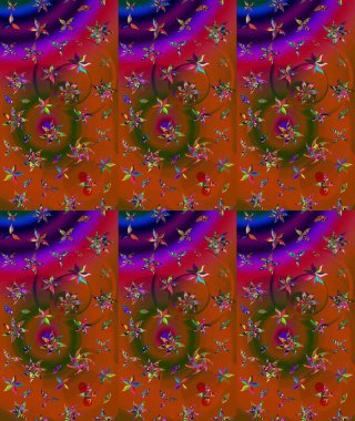 Tekstil, kumaş, kapaklar, duvar kağıtları, baskı, naylon, koleksiyon defteri, örgü, dekupaj için güzel bir eskiz. Küçük kahverengi çiçeklerdeki oldukça eski bir besin torbası deseni.