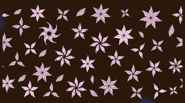 Hoş bir çiçek geçmişi var. Güzel kumaş deseni. Raster illüstrasyonu. Küçük çiçekte çizim deseni.