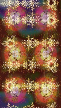 Renkli elementlerle Raster ilginç desen.