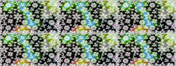 Tarafsız ve siyah renklerde etnik çiçeklerle kusursuz bir desen. Raster Çiçek İllüstrasyon Şirin Tekstil.