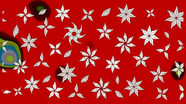 Kabile sanatı boho baskısı, klasik çiçek arkaplanı. Arkaplan dokusu, duvar kağıdı, kırmızı renkli çiçek teması. Soyut etnik raster çizim kalıbı.