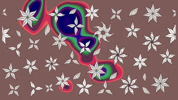 Güzel kumaş deseni. Güzel suluboya yaz çiçekleri deseni..