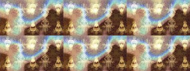 Kar Tanesi Mozaik ikonu. Kahverengi, bej ve nötr siluet kar tanesi işareti. Grafiksel element dekorasyonu. Sembol kışı, donmuş, Noel, yeni yıl tatili. Raster illüstrasyonu. Düz tasarım.