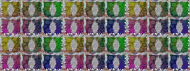 Raster Moda kumaş deseni. Çizgisiz desen. Şirin çiçekler..