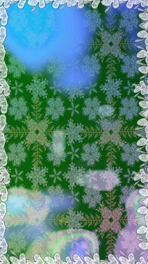 Elle boyanmış suluboya, dikişsiz çiçekler ve bitkiler. Yeşil renkte çiçekler.