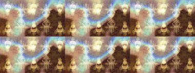 Kar Tanesi Mozaik ikonu. Kahverengi, bej ve nötr siluet kar tanesi işareti. Grafiksel element dekorasyonu. Sembol kışı, donmuş, Noel, yeni yıl tatili. Raster illüstrasyonu. Düz tasarım.