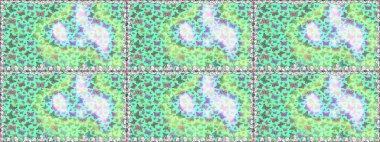 Raster illüstrasyonu. Kumaş, kağıt, ambalaj kâğıdı ve duvar kağıdı tasarımı için güzel bir arka plan. Renkli kelebeklerin kusursuz arka planı.