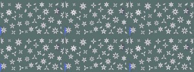 Raster illüstrasyonundaki çiçek desenli çizim. Renkli Bahar Teması eskiz kalıbı. Tarafsız renklerde çiçekler. Düz Çiçek Elementleri Tasarımı.