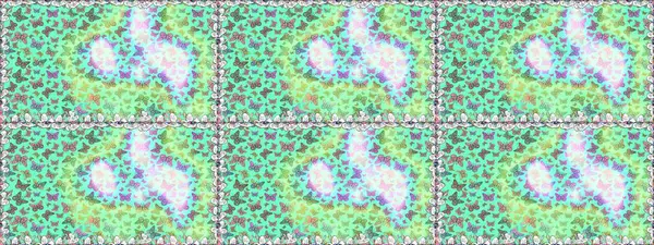 Raster illüstrasyonu. Kumaş, kağıt, ambalaj kâğıdı ve duvar kağıdı tasarımı için güzel bir arka plan. Renkli kelebeklerin kusursuz arka planı.