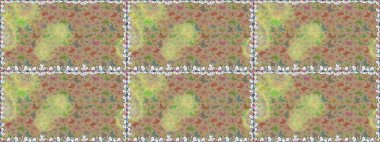 Raster renkli sonsuz doku. Bahar ve yaz tasarımı için renkli bir arkaplan. Elle çizilmiş illüstrasyon. Kelebeklerle kusursuz desen.