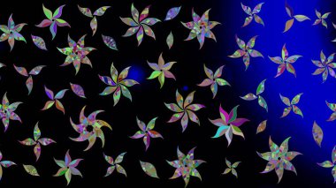 Tekstil veya kitap kapakları, imalat, duvar kağıtları, baskı, hediye paketi ve yapıştırma kitabı için çiçek eskizi geçmişi. Raster illüstrasyonu. Küçük ölçekli çiçeklerdeki basit sevimli desen.