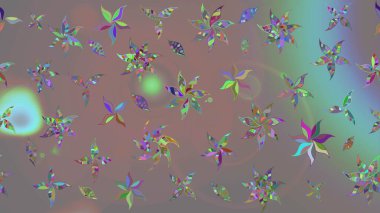 Çiçek duvar kâğıdı. Gri renkli şirin tekstil tarzında. Çiçek arkaplan. Renkli çizim kalıbı. Raster illüstrasyonu.