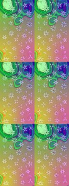 Çiçekli karalama şeklinde Raster çiçek deseni. Nazik, narin çiçek arkaplanı. Tarafsız renklerde çiçekler.