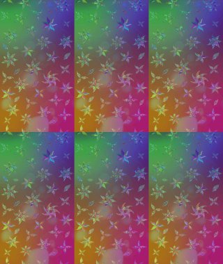 Raster - stok. Kahverengi çiçekli eskiz deseni, suluboya çiçek deseni, sevimli çiçek, duvar kağıdı, kart veya kumaş için fayanslı.