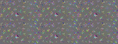 Karalama elementleri. Çizim çiçek deseni duvar kağıdı, web sitesi arka planı, ambalaj kağıdı, davetiye, broşür, afiş veya web sitesi için kullanılabilir. El çizimi Raster illüstrasyonu.