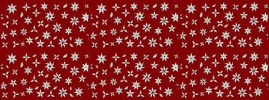 Kırmızı çiçekli eskiz deseni, suluboya çiçek deseni, sevimli çiçek, duvar kağıdı, kart ya da kumaş için fayanslı. Raster - stok.