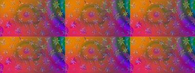 Küçük çiçekli şirin bir desen. Çiçek ve yapraklı çiçek deseni. Raster illüstrasyonu.