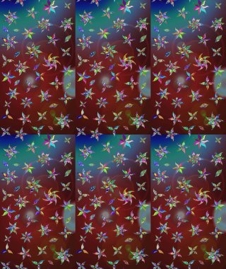 Raster illüstrasyonu. Anti-stres için soyut örnek sayfası. Kahverengi renklerde.