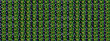 Yeşil renkte güzel bir tekstil. Suluboya çiçekli çiçek deseni. Raster illüstrasyonu.