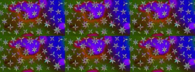 Güzel çiçek deseni. Renkli Bahar Teması eskiz kalıbı. Yeşil renkli çiçekler. Düz Çiçek Elementleri Tasarımı.