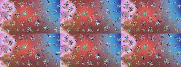 Pembe renkli çiçekler. Raster illüstrasyonunda çiçek deseni çizimi.