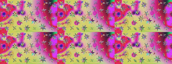 Klasik çiçek tasarımı elementleri. Tarafsız kıvırcık çiçekler tarafsız renklerde şekillenir. Raster illüstrasyonu.