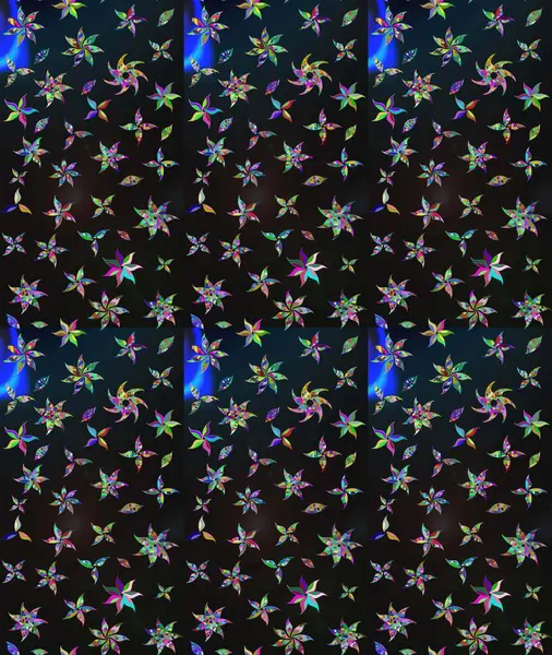 Raster illüstrasyonu. Gri renkli çiçekler. Çizim çiçek deseni duvar kağıdı için kullanılabilir.