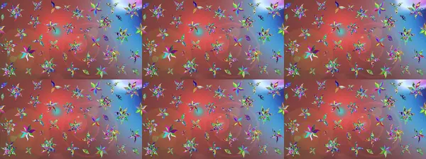 Raster suluboya çiçek deseni, narin çiçekler, kahverengi çiçekler, tebrik kartı şablonu. Güzel kumaş deseni.