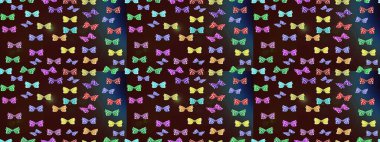 Web sayfası geçmişleri, duvar kağıtları, tekstil ve yüzey dokuları için mükemmel. Renkli kelebekler. Raster illüstrasyonu. Çizim deseni.