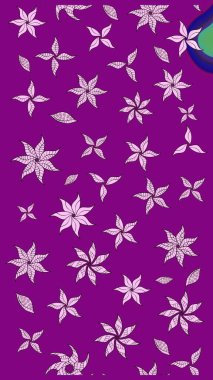 Elle çizilmiş sonbahar çiçeği deseni. Doodle tarzı. Mor renkli çiçekler. Tekstil ve kapak tasarımı için mükemmel. Renkli mor çizim deseni.