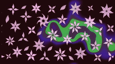 Raster stili kumaş deseni. Çiçekler suluboya çizim deseni.