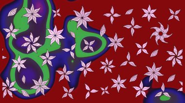 Of doodle elements. Hand drawn Raster illustration. Sketch flower pattern can be used for wallpaper, website background, wrapping paper, invitation, flyer, banner or website.