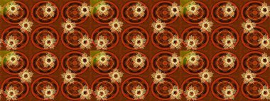 Çizgisiz desen. Raster Moda kumaş deseni. Şirin çiçekler..