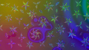 Yumuşak, bahar çiçekli arka plan. Kahverengi renkli çiçekler. Raster çiçek desenli ve çiçekli..