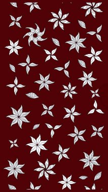 Modern, kırmızı raster arka plan duvar kağıdı çizimi, klasik çizgili desenli desenli çiçekler, çiçekli süsler. Çiçekli el çizimi çizimi deseni.