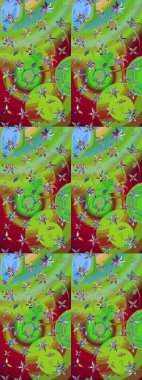 Raster illüstrasyonu. Bahar çiçekleriyle güzel bir çiçek deseni çizmişsin. Güzel kumaş deseni.