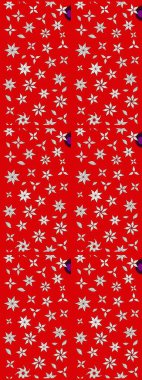 Doodle tarzı. Kırmızı renkte çiçekler. Renkli kırmızı çizim kalıbı. Tekstil ve kapak tasarımı için mükemmel. Elle çizilmiş sonbahar çiçeği deseni..