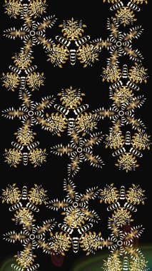 Son moda kar taneleri ve elementler onun kartlarını gösteriyor. Modern tasarım posteri, kapak tasarımı, siyah, kahverengi ve sarı renkli kart tasarımı. Retro stil dokusu, şablon kış elementleri. Kar taneleri tasarımı.