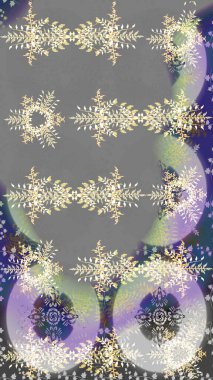 Dekorasyon kış kar ikonları. Kar Taneleri Raster illüstrasyonu. Raster Noel soyut renkli arkaplan ve düşen kar tanesi.