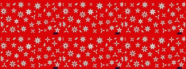 Kırmızı renkte çiçekler. Raster illüstrasyonu. El çizimi çiçekli soyut çizim deseni.