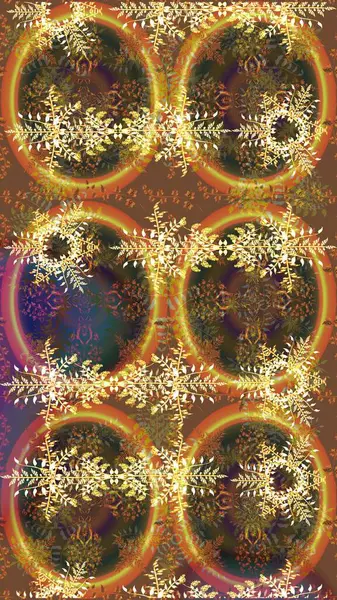 Sanat terapisi tarzı zen çizim için Contour mandala şeklindeki kar taneleri. El çizimi, dövme stili, kumaş tasarımı ve Raster illüstrasyonunda kartlar..